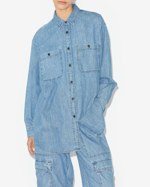 Isabel Marant Blue Verane Shirt