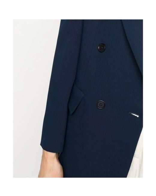 P.A.R.O.S.H. Blue Long-Sleeved Suit Jacket