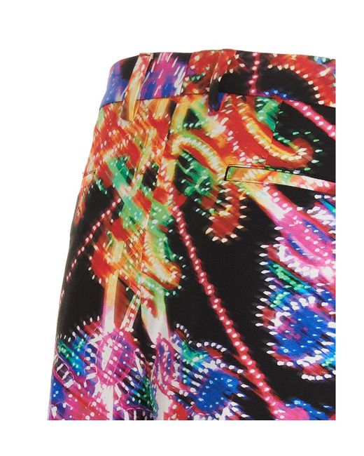 Dolce & Gabbana Red Luminaire Printed Shorts for men