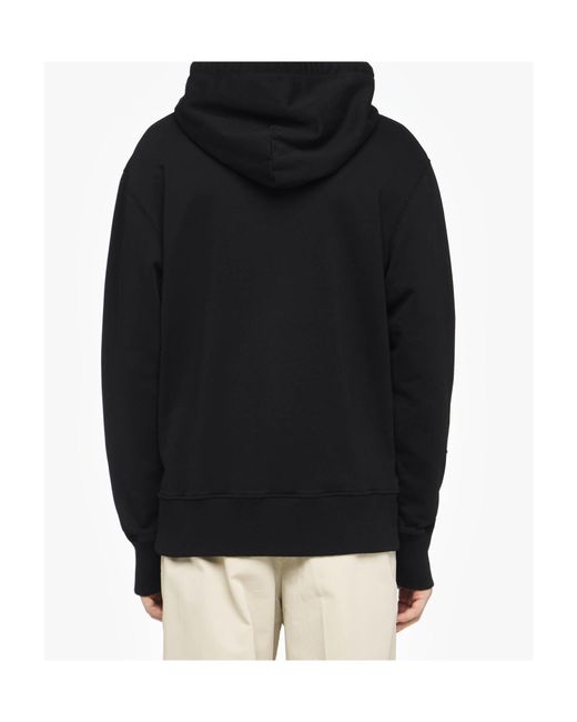 J.W. Anderson Black Jw Anderson Logo Embroidery Hoodie for men