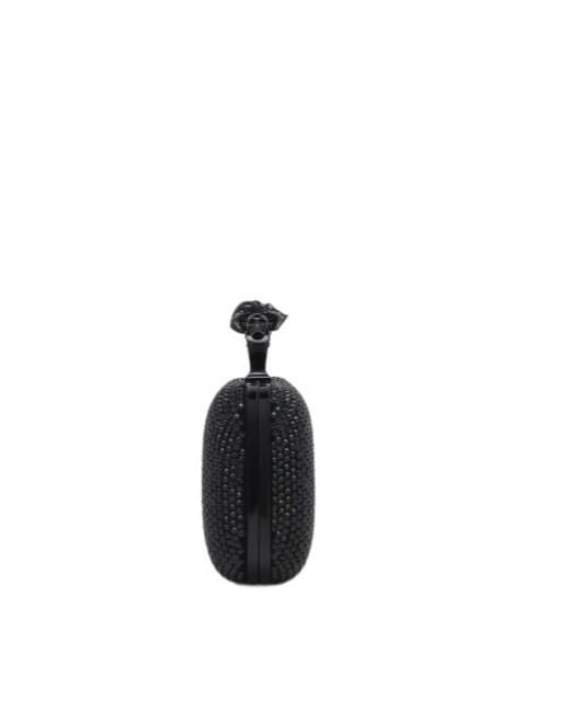 McQueen Black Long Knuckle Clutch