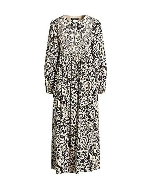 Weekend by Maxmara White Two-Tone Long Sleeve Dress