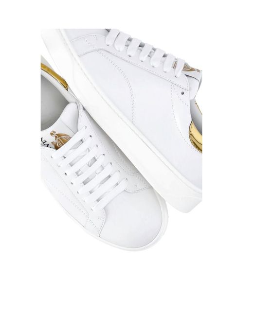 Lanvin White Ddb0 Low-Top Sneakers