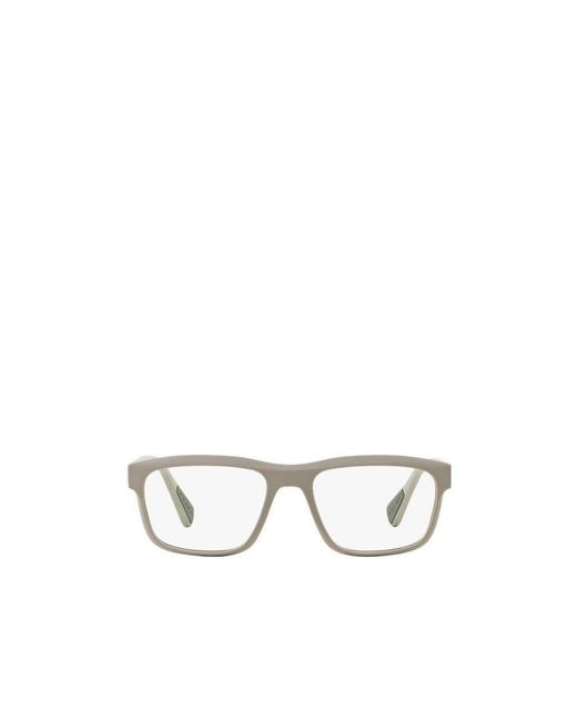 Prada White Logo Flat Mirror for men