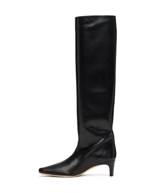 Staud Black Wally Pointed Boots