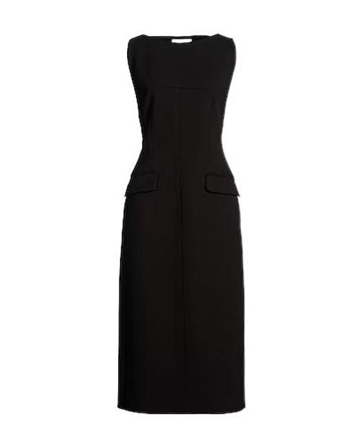 Sportmax Black Fitted Dress