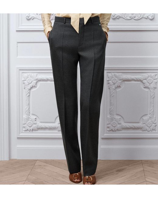 Dior Gray Fitted Pants