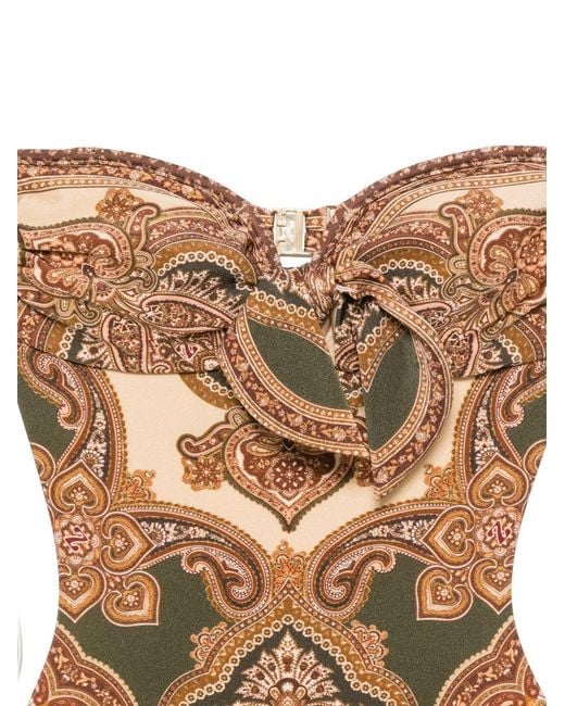 Zimmermann Natural Sleeveless Swimsuit