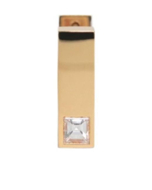 Céline White Sentimental Square Earring