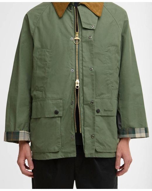 Barbour Green Oversized Bedale Casual Jacket for men