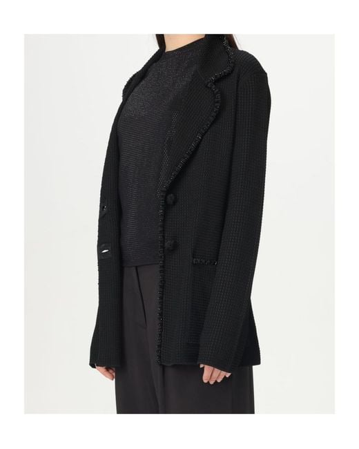 Emporio Armani Black Beaded Trim Jacket