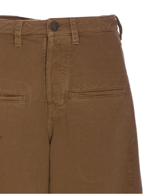 Uma Wang Brown Wide-Leg Casual Pants