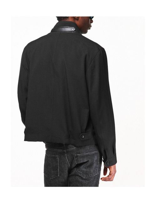 Tom Ford Black Stand-Collar Zip-Up Jacket for men