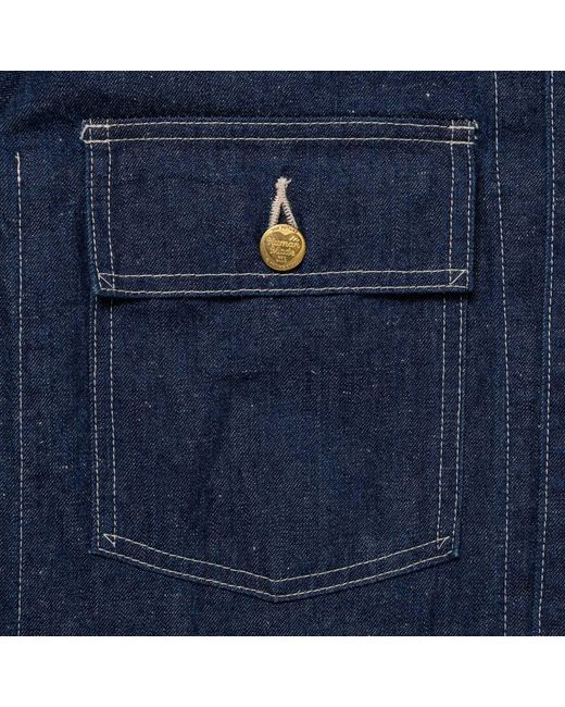Human Made Blue Collared Long-Sleeved Denim Jacket for men