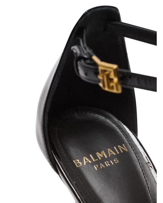 Balmain Black Heeled Shoes 'Sync'