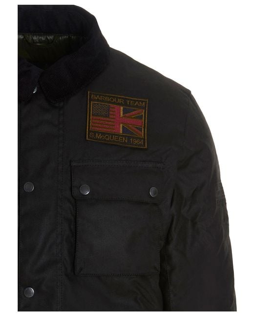 Barbour Black Workers Jacket for men