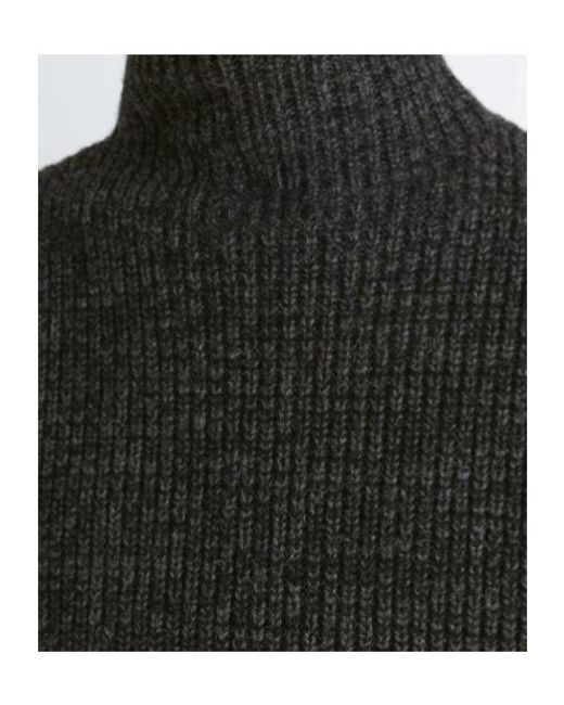 Lemaire Black High-Neck Knitted Jumper for men