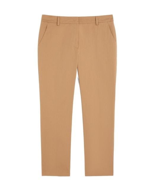 Weekend by Maxmara Natural Straight Leg Cropped Pants