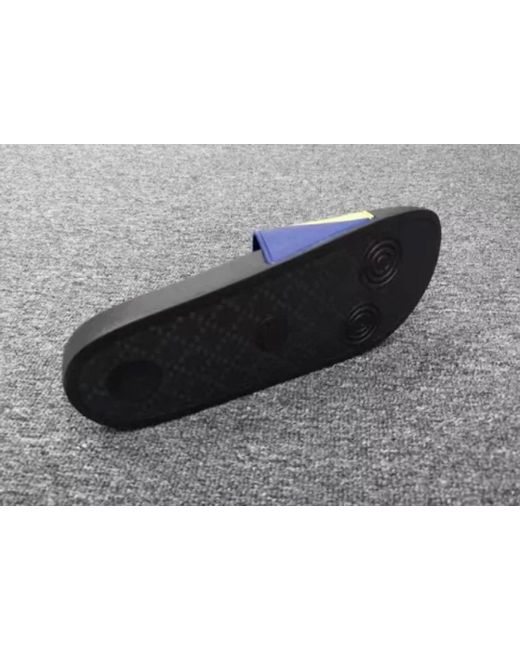Gucci Black And Pursuit Logo Slides for men