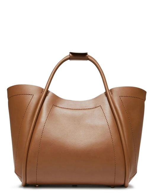 Max Mara Brown Logo Shoulder Bag
