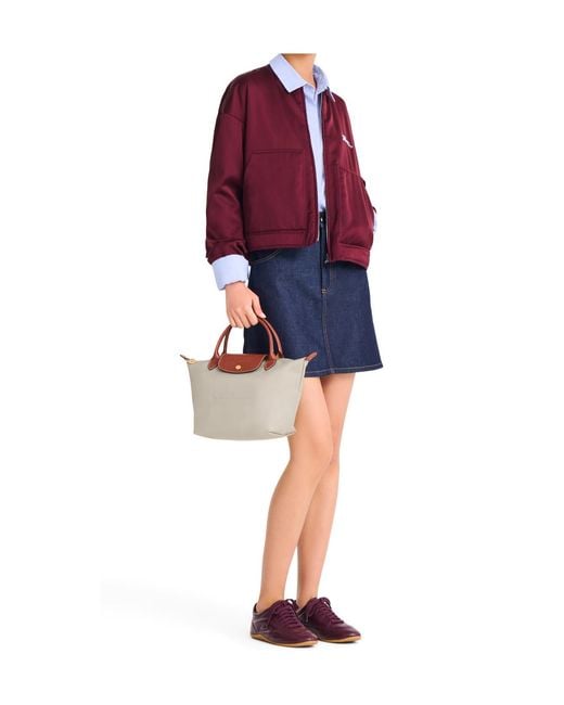 Longchamp Brown Le Pliage Folding Tote Bag