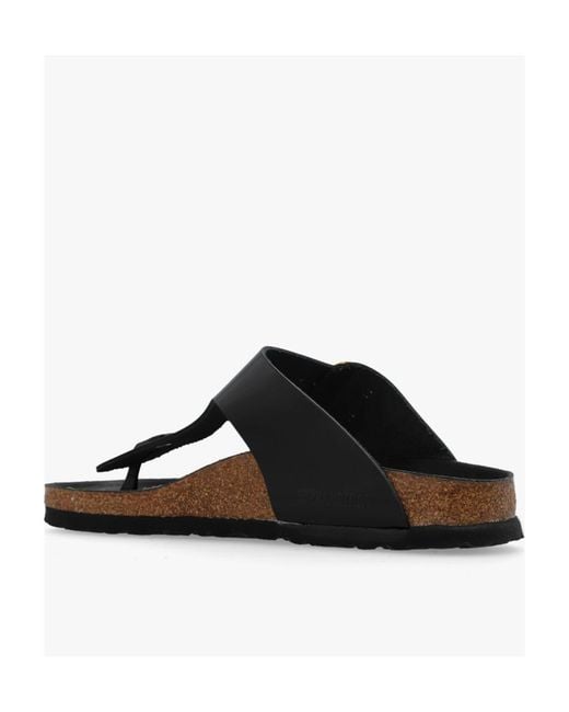 Birkenstock Black Gizeh Big Buckle Sandals