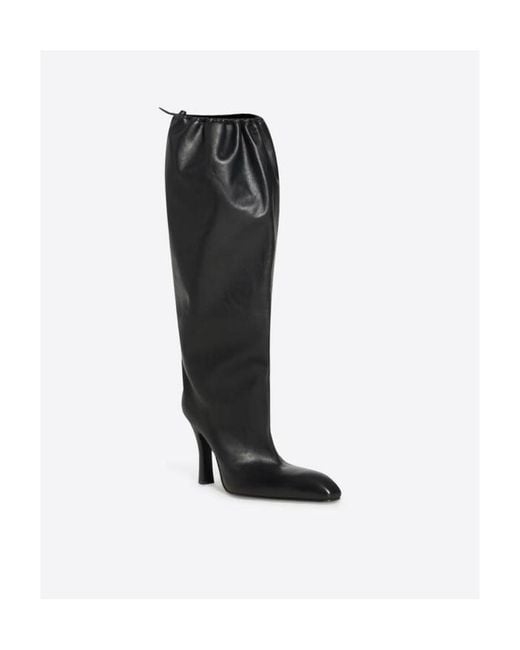 Balenciaga Black Falkon Pointed-Toe Boots