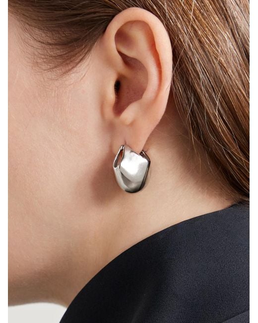 Khaite Metallic Lotus Small Earrings