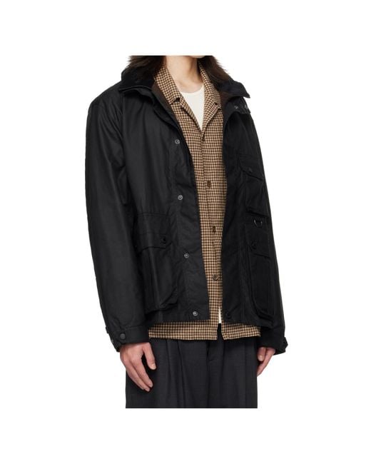 Barbour Black Re-Engineered Utility Bedale Batik Jacket for men
