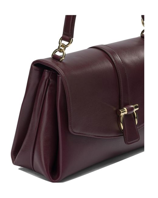 Ferragamo Purple Flap Shoulder Bag