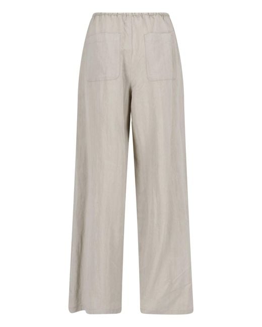 DUNST Gray Drawstring Wide-Leg Pants