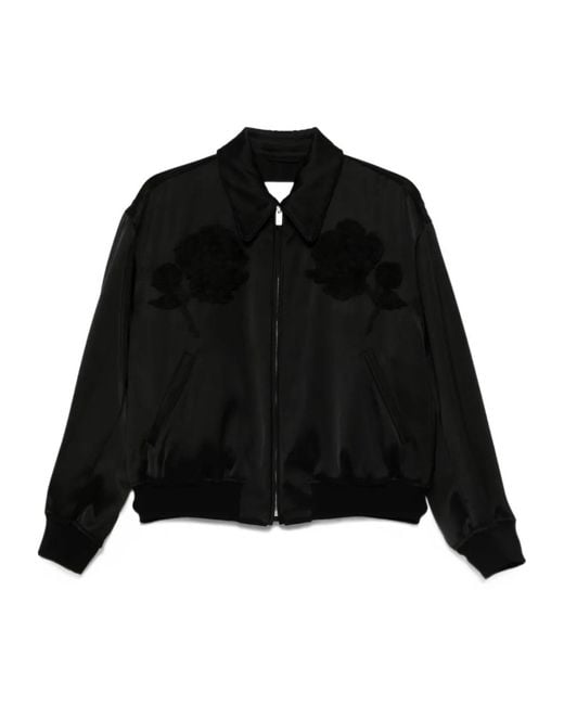 Jil Sander Black Duchess-Satin Jacket