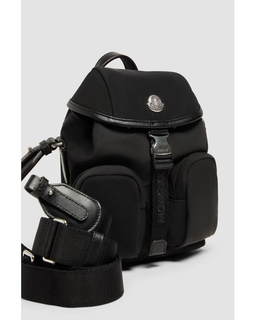 Moncler Black Trick Buckle Strapped Backpack