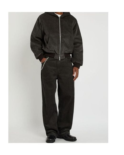 Our Legacy Black Bank Quilted Corduroy Jacket for men