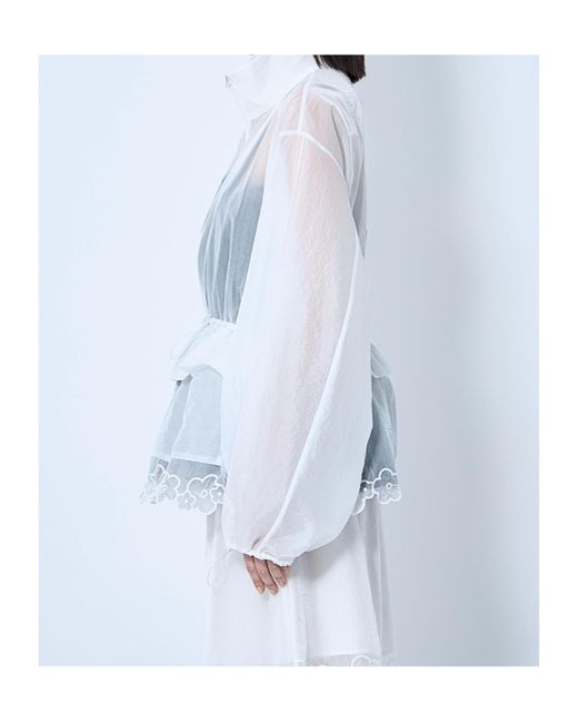 Cecilie Bahnsen Arlo Jacket in Blue | Lyst