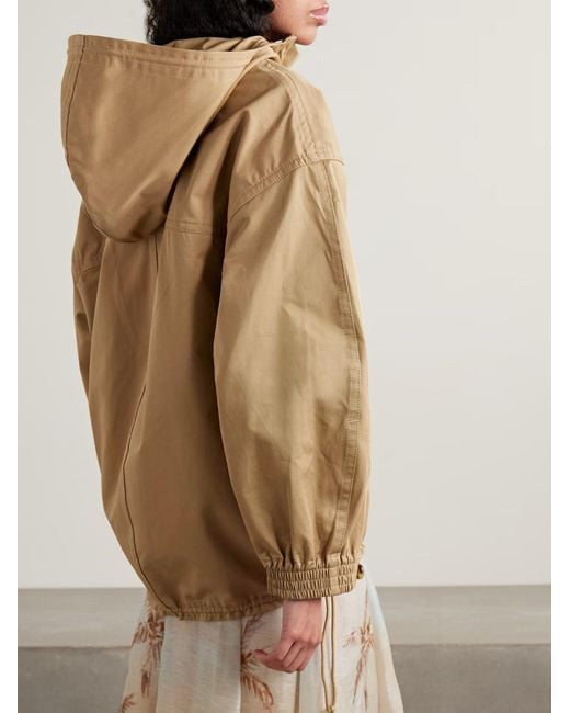 Zimmermann Natural Hooded Jacket