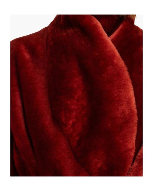 Ferragamo Red Double-Breasted Coat