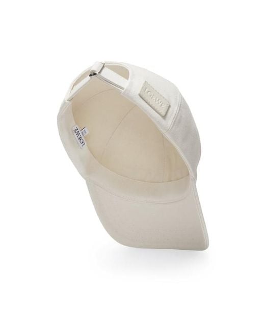 Loewe White Logo Canvas Hat