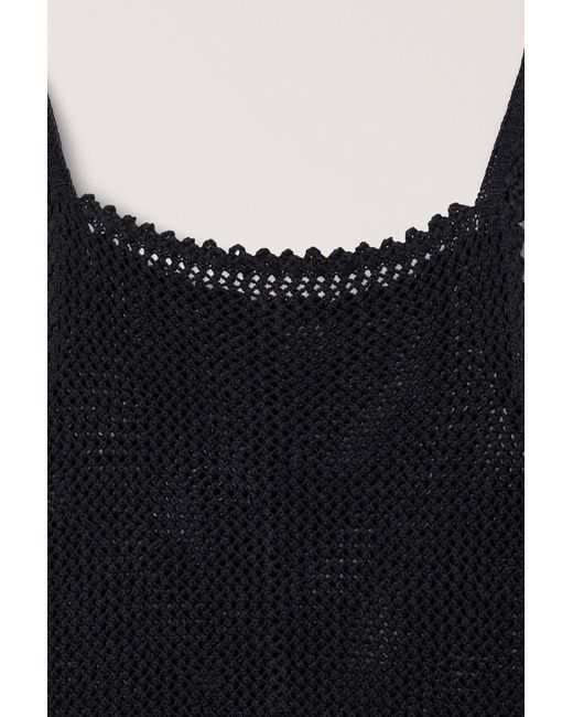 DUNST Black Button-Embellishment Top