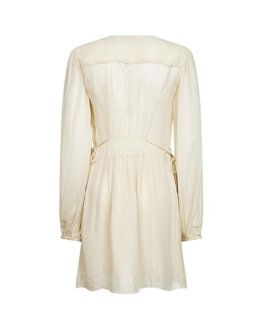 Isabel Marant White Isabel Marant Étoile Loriena Floral Printed Mini Dress