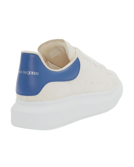 McQueen Blue Oversized Lace-Up Sneakers for men