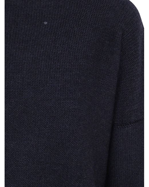 Daniela Gregis Blue Crew-Neck Sweater