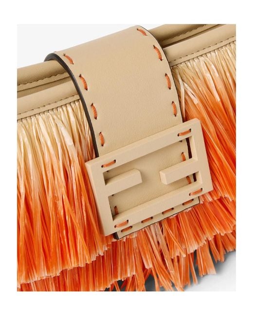 Fendi Orange Baby B Shoulder Bag
