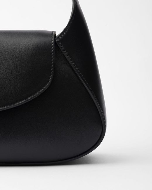 Prada Black Triangle-Logo Small Shoulder Bag