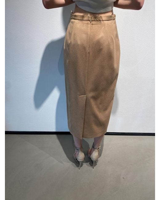 Max Mara Natural Midi Skirt