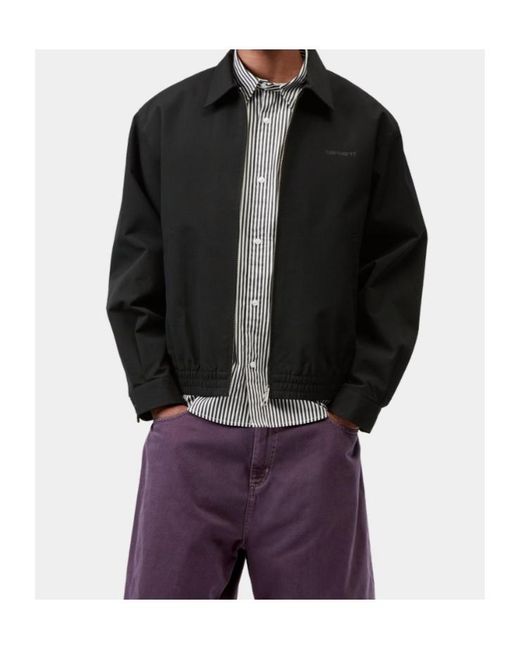 Carhartt Black Neven Nylon Canvas Jacket for men
