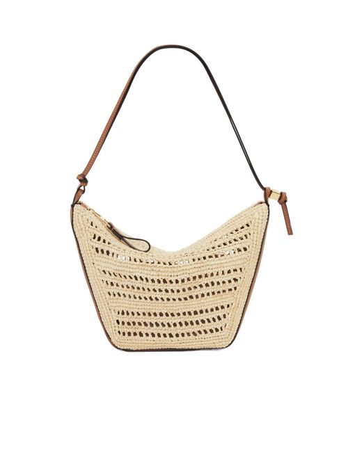 Loewe Metallic Mini Hammock Hobo Bag