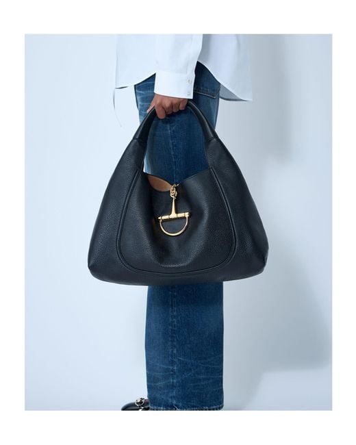 Gucci Black Softbit Maxi Shoulder Bag