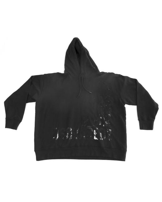 DSquared² Black Long-Sleeved Hooded Hoodie for men