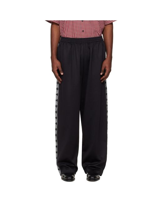 Vetements Blue Logo Patch Track Pants for men